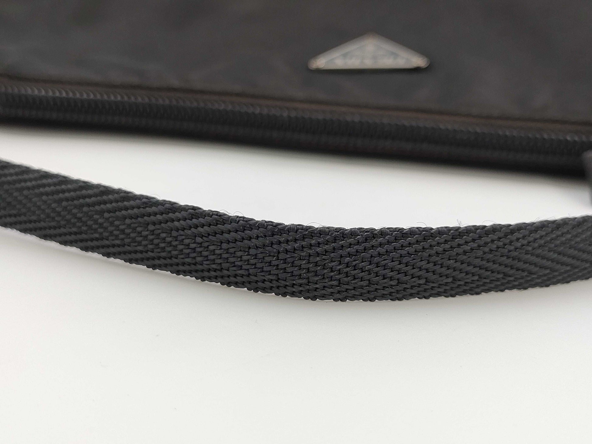 PRADA PRADA Black Nylon Handbag Accessories Pouch Bag