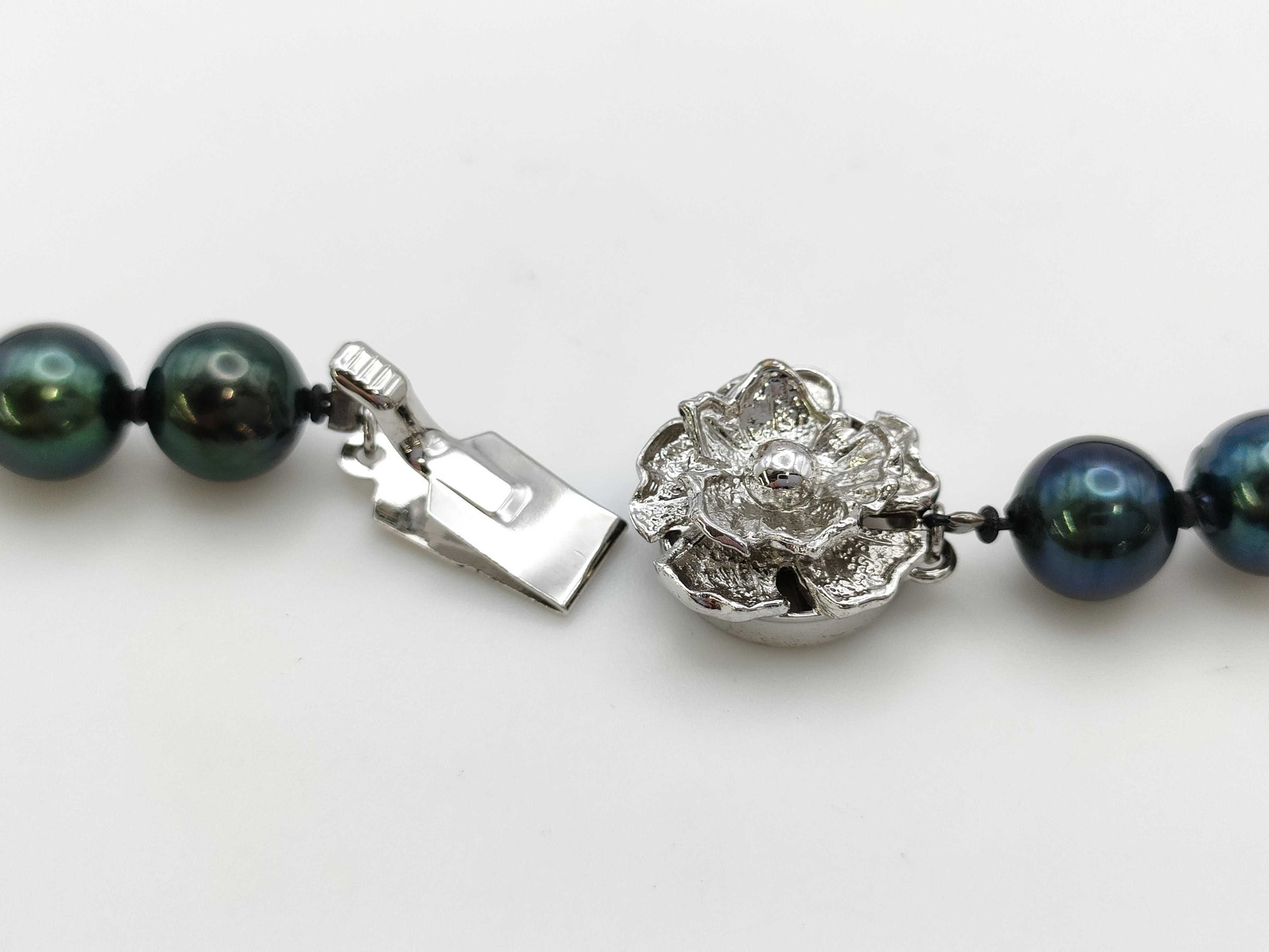 Colored stone diameter approx. 7.5-8.0mm SV 36.1g necklace 