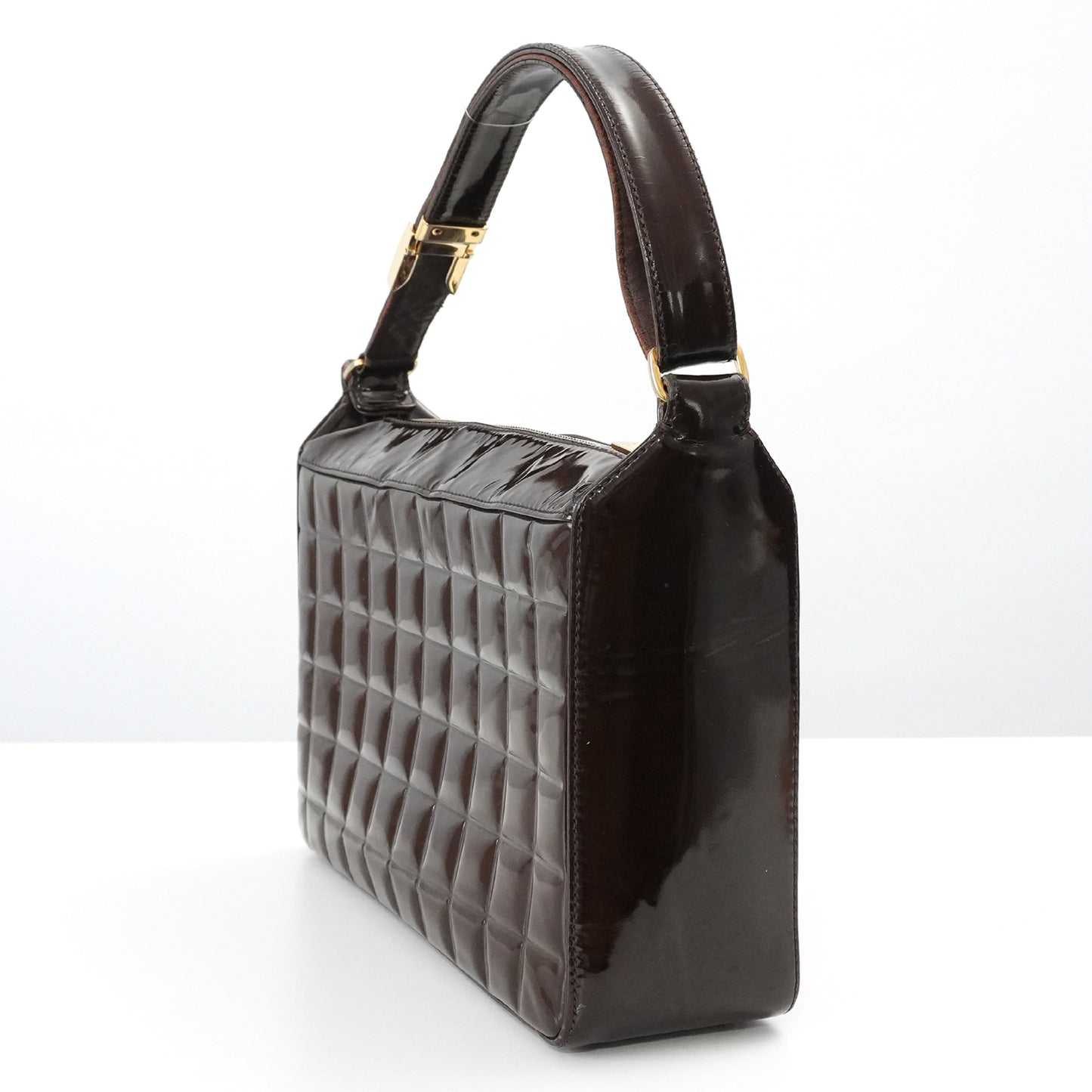 CHANEL CHANEL Chocolate Bar with Seal Coco Mark Enamel Handbag Shoulder Bag Handbag