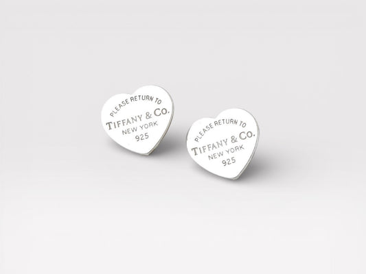Tiffany&Co. Tiffany Return to Tiffany Heart Tag Silver 925 Earrings