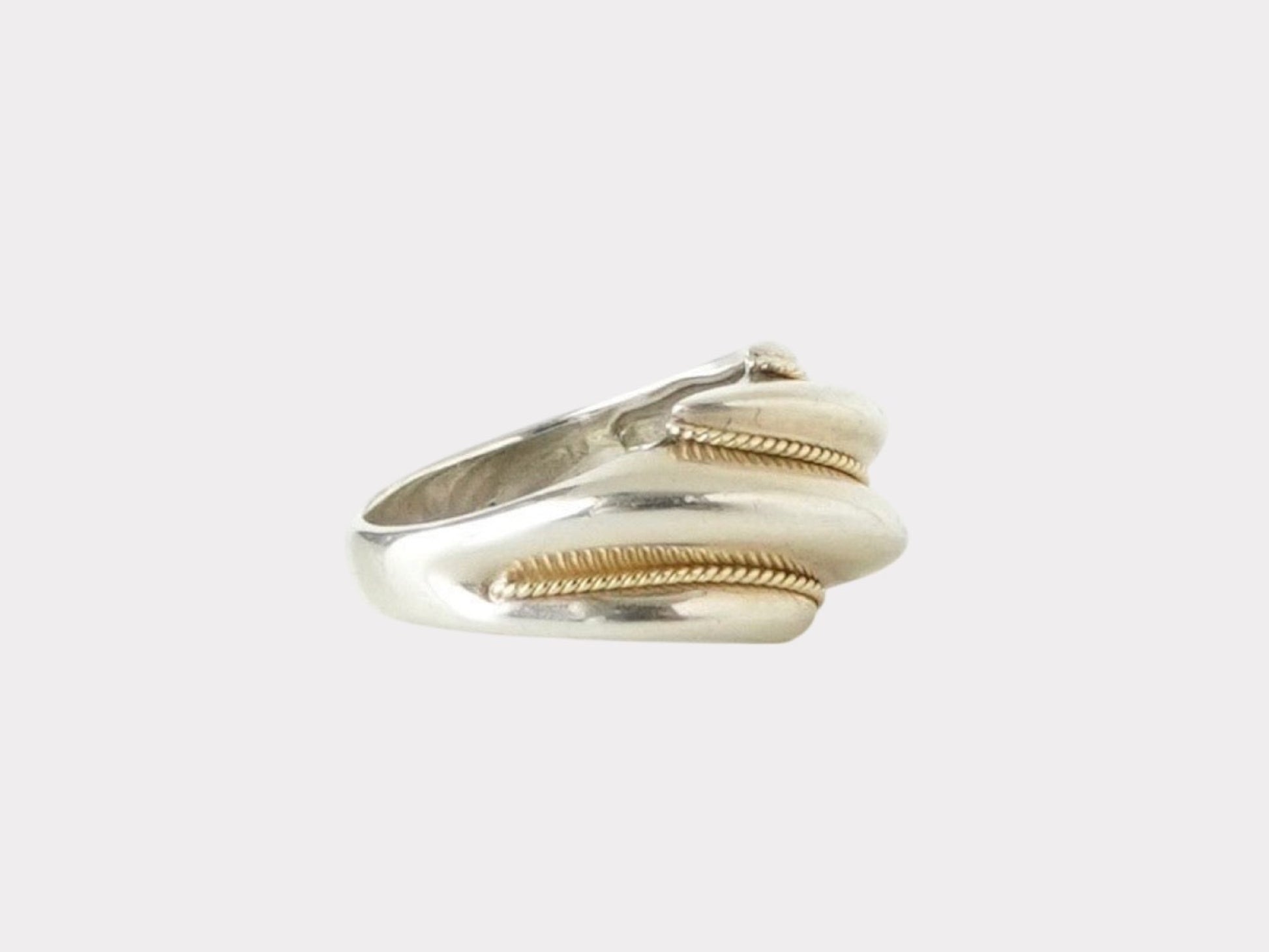 Tiffany & Co. Twist Rope 750 x 925 Ring Ring 18K 18K Silver 925 Combi Size 12.5 Ring