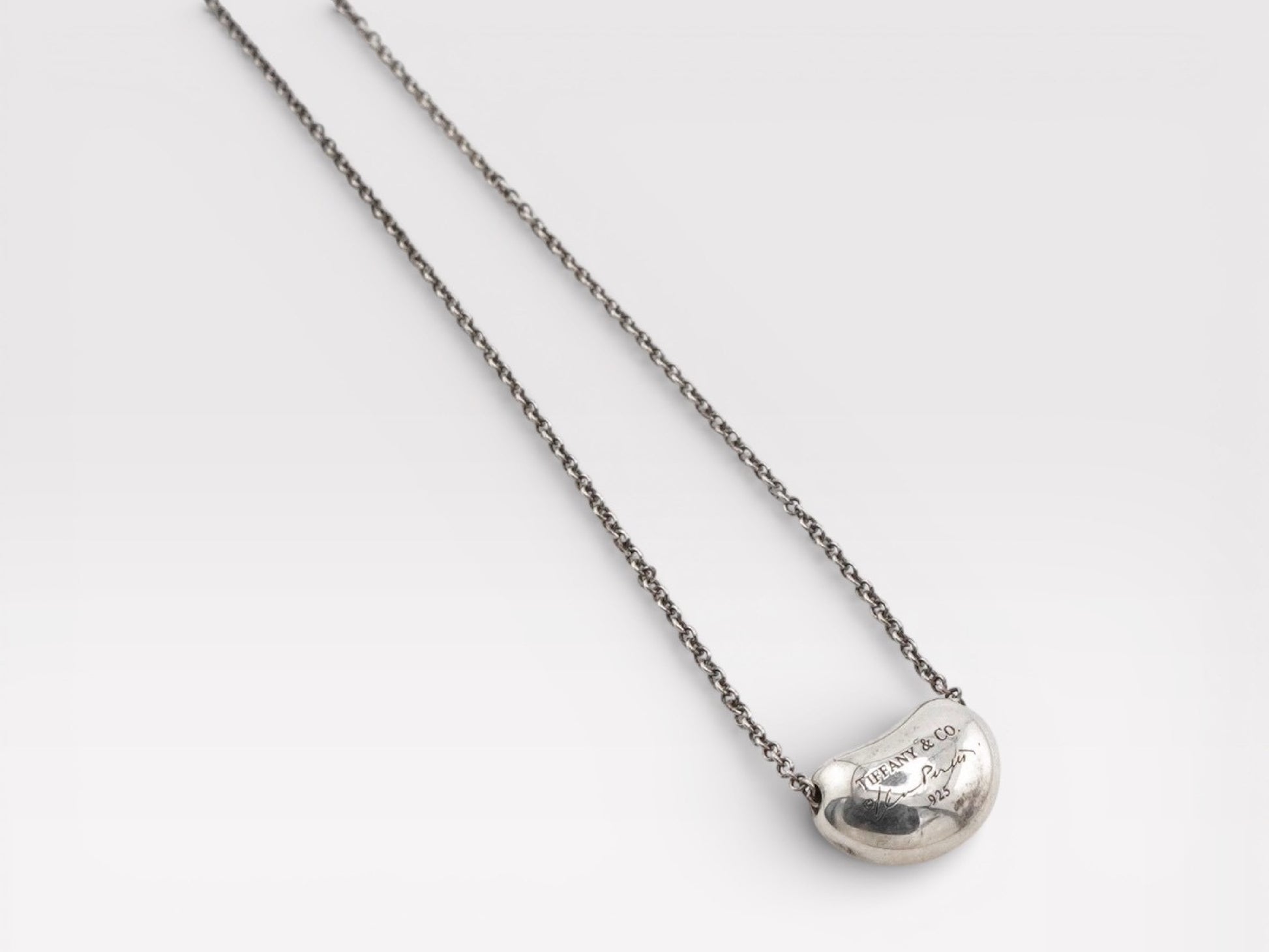 Tiffany&Co. Tiffany Bean Silver 925 Necklace