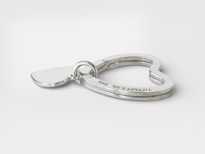Tiffany & Co. Heart Silver 925 Keyring Charm Keycase Keychain