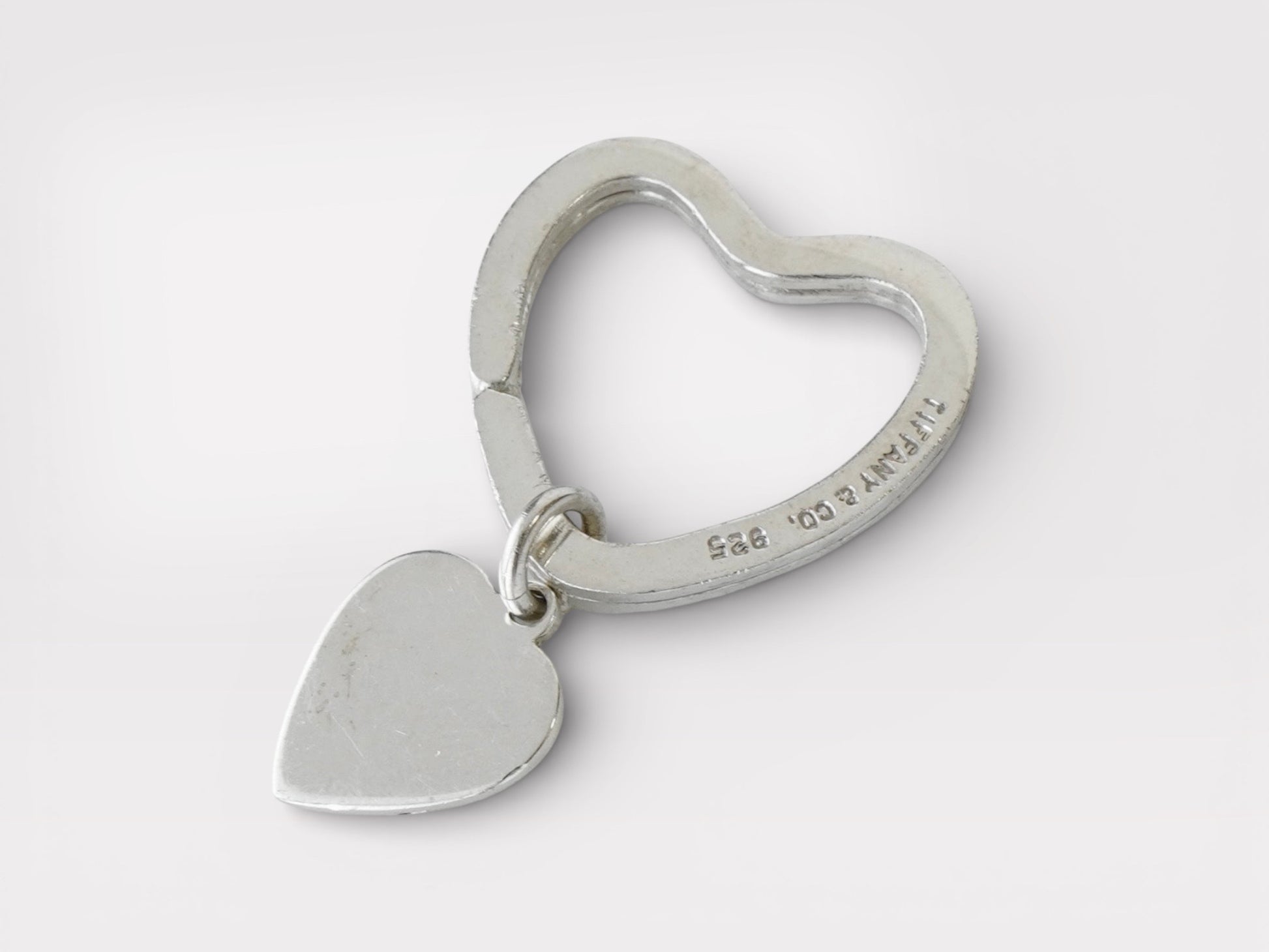 Tiffany & Co. Heart Silver 925 Keyring Charm Keycase Keychain