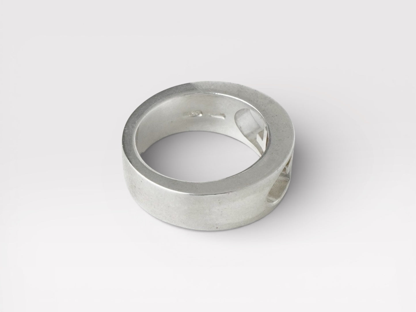 GUCCI Gucci Cutout Double G Silver 925 Ring No. 9 Ring