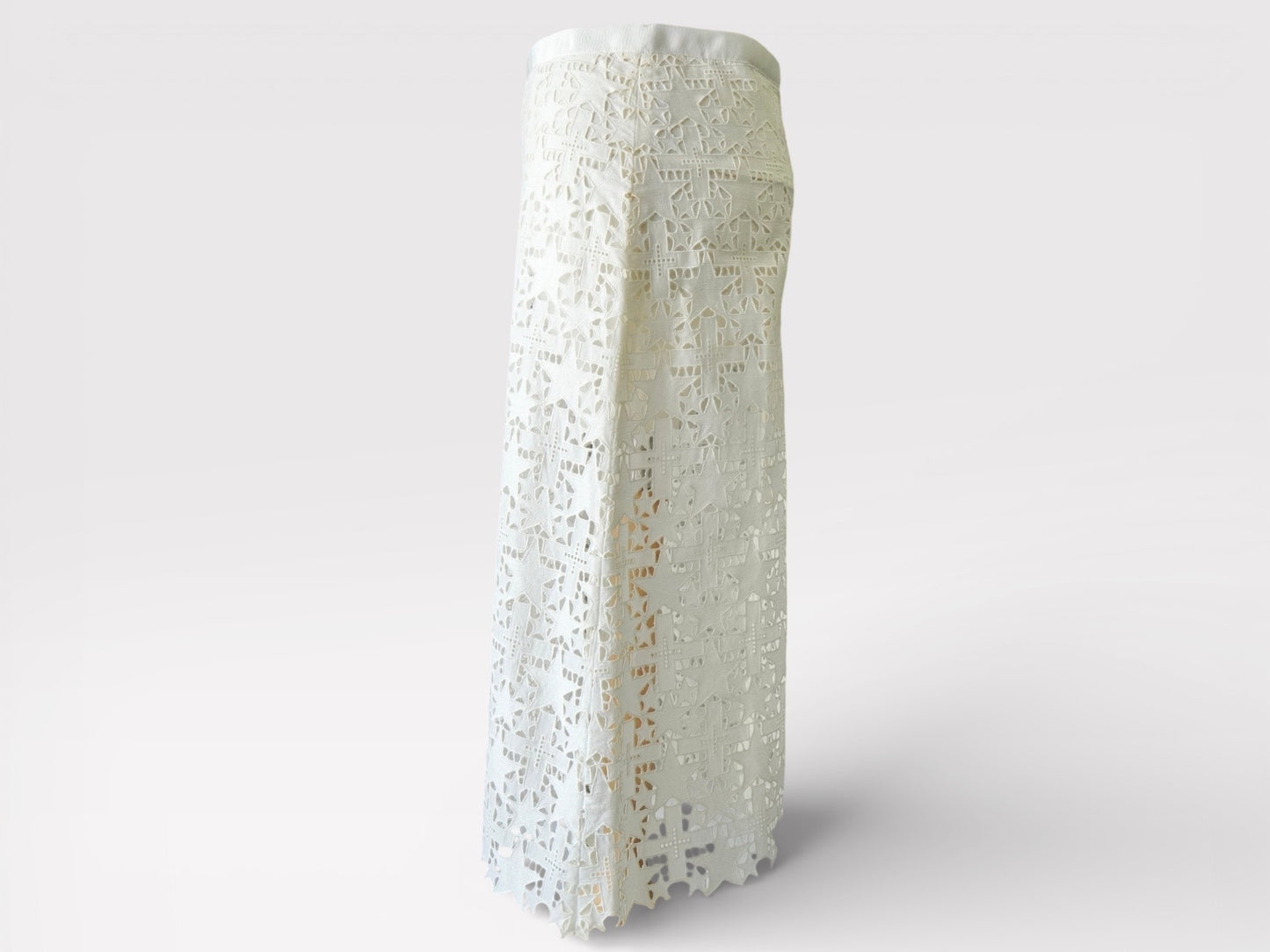 Sakai Star Lace Trapezoidal Skirt with Inner Pants White Women's Notation Size 1 Skirt