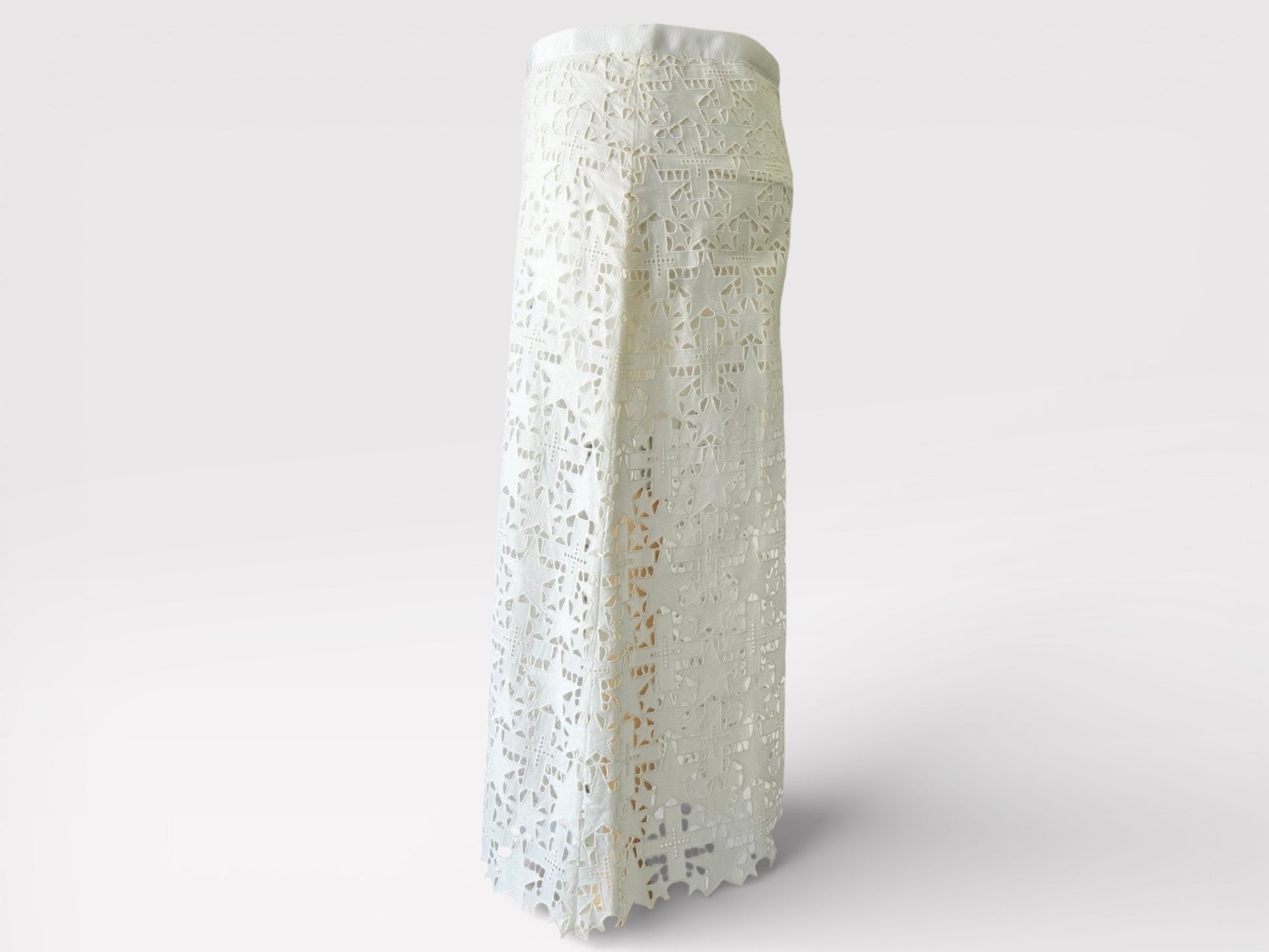 Sakai Star Lace Trapezoidal Skirt with Inner Pants White Women's Notation Size 1 Skirt