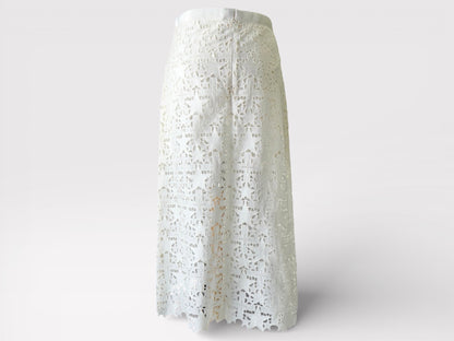 Sakai Star Lace Trapezoidal Skirt with Inner Pants White Women's Notation Size 1 Skirt