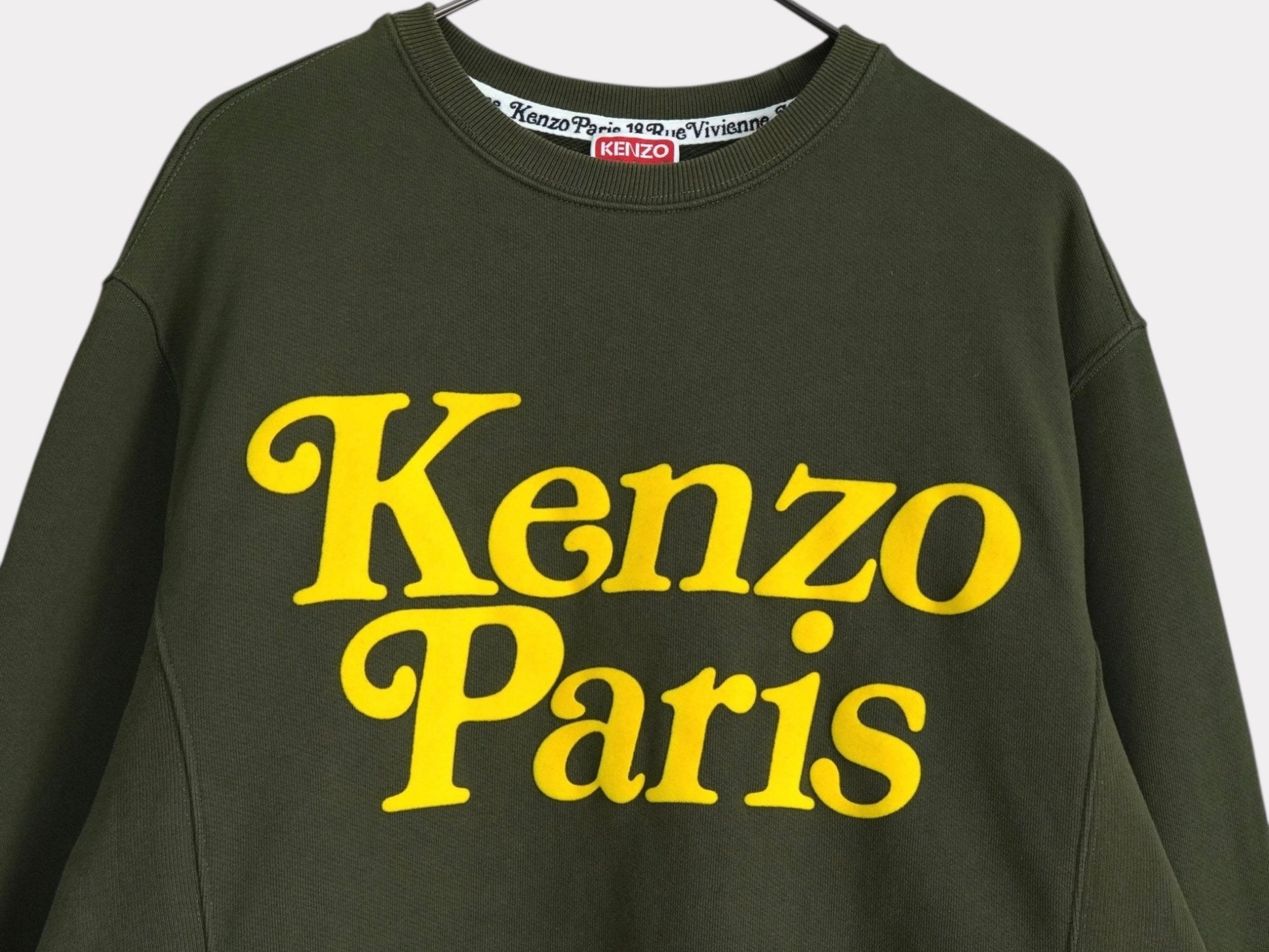 KENZO 2023AW VERDY Verdy Felt Logo Sweatshirt Khaki S Tops