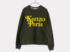 KENZO 2023AW VERDY Verdy Felt Logo Sweatshirt Khaki S Tops
