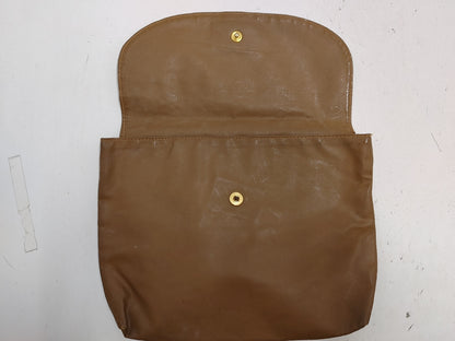 CHANEL Cocomark Rubber Brown Pouch