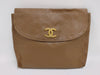 CHANEL Cocomark Rubber Brown Pouch