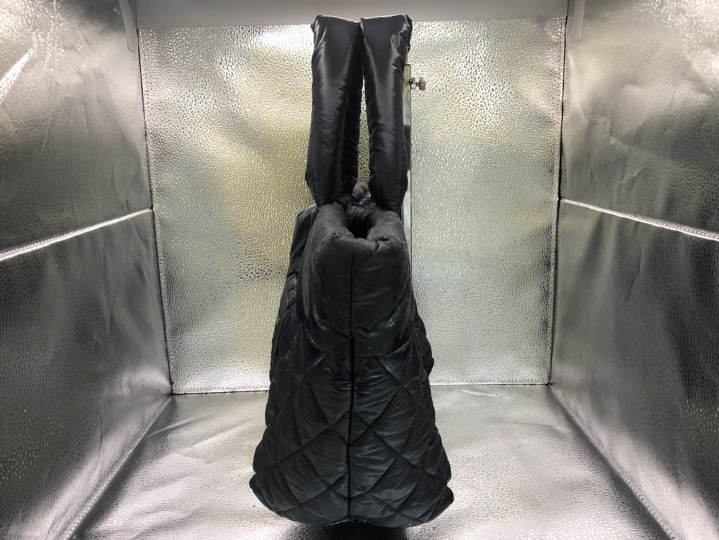 CHANEL Coco Small Seal 14070976 Nylon Black Tote Bag