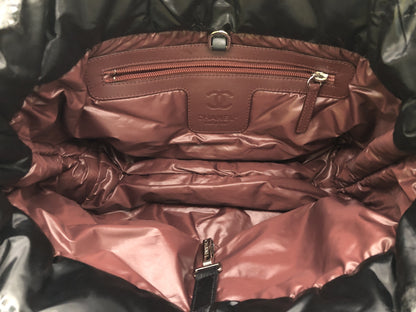 CHANEL Coco Small Seal 14070976 Nylon Black Tote Bag