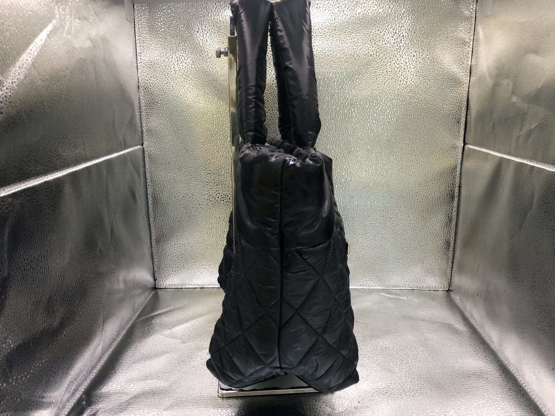 CHANEL Coco Small Seal 14070976 Nylon Black Tote Bag