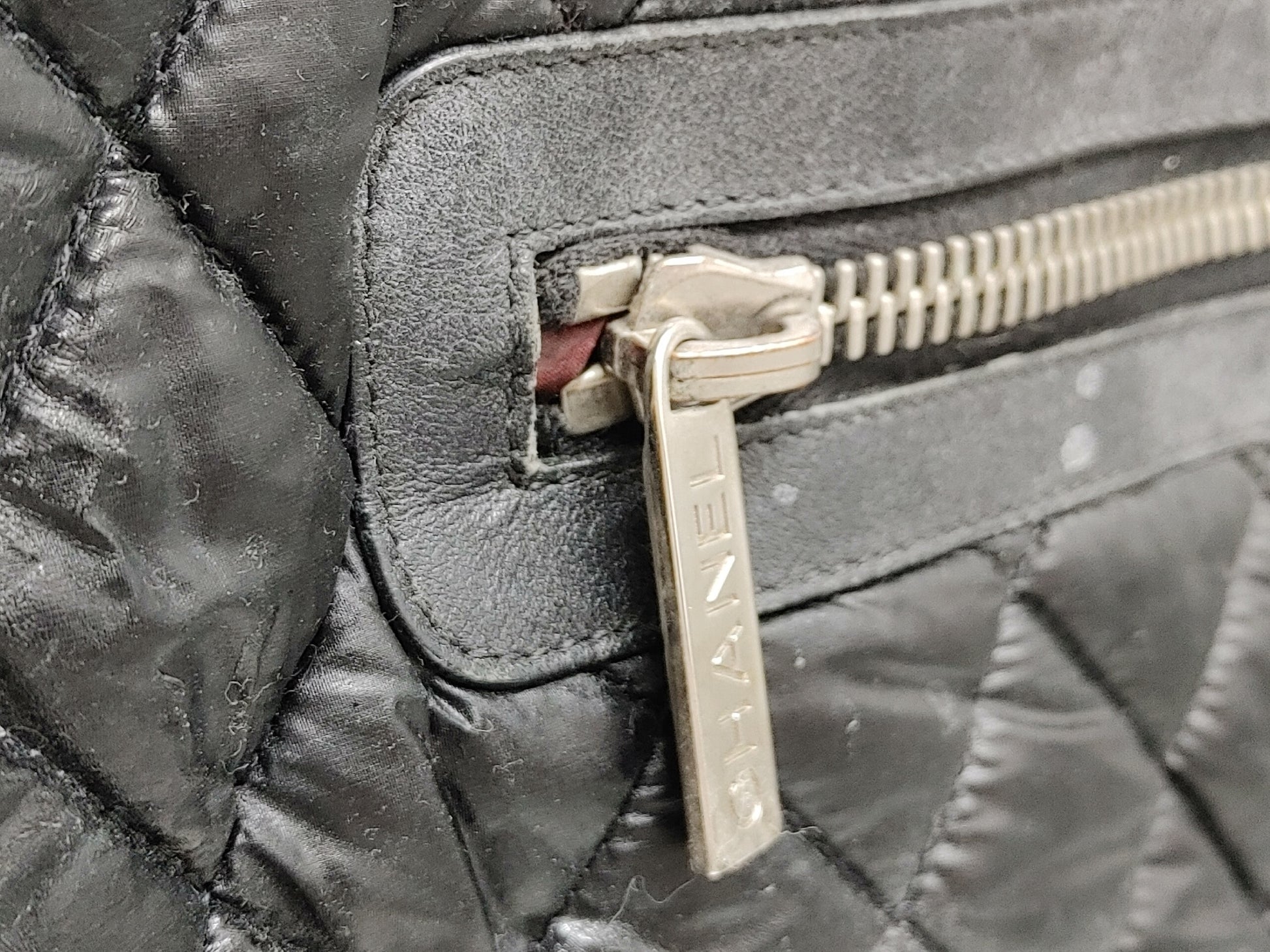 CHANEL Coco Seal 13949196 Nylon Black Tote Bag