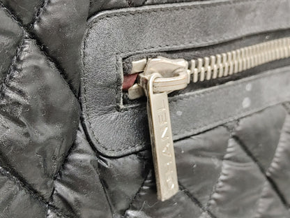 CHANEL Coco Seal 13949196 Nylon Black Tote Bag