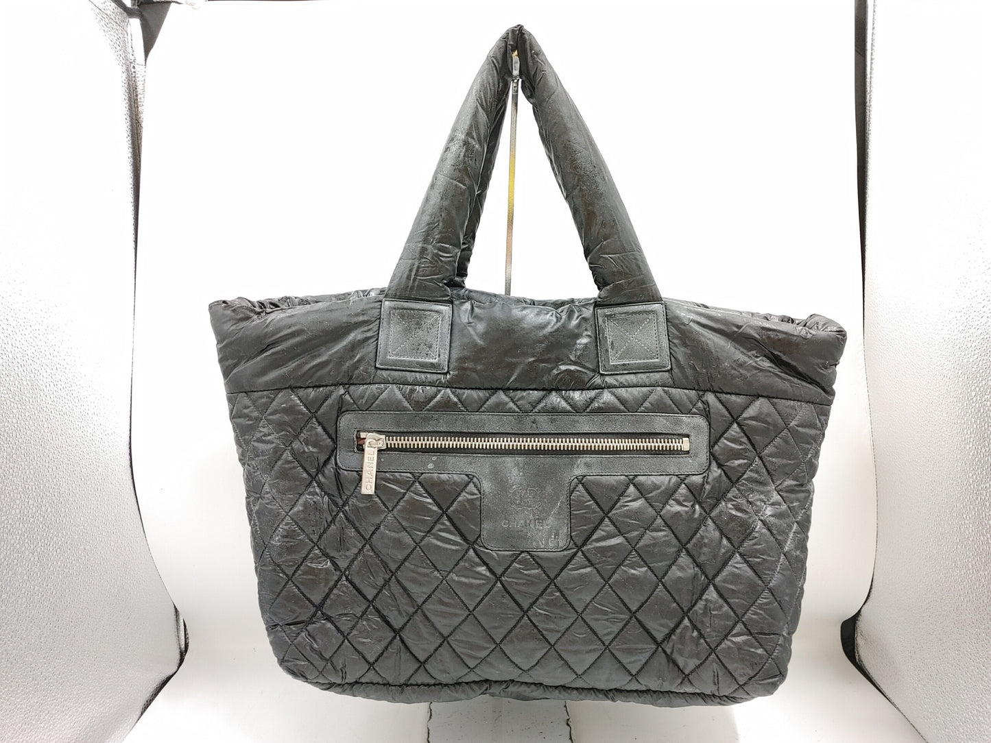 CHANEL Coco Seal 13949196 Nylon Black Tote Bag