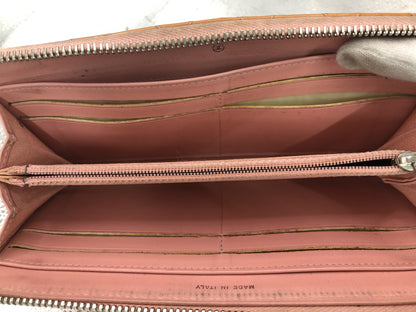 CHANEL Matlasse L-Zipper with Serial Seal 17289952 with Guarantee Card Patent Leather Orange Wallet