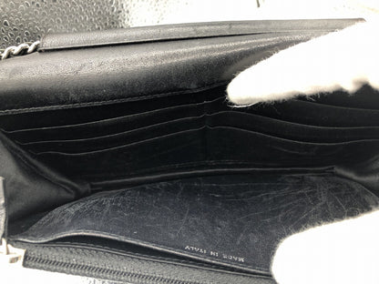 CHANEL Matlasse Seal with 17521251 Coated Tweed Black Shoulder Bag