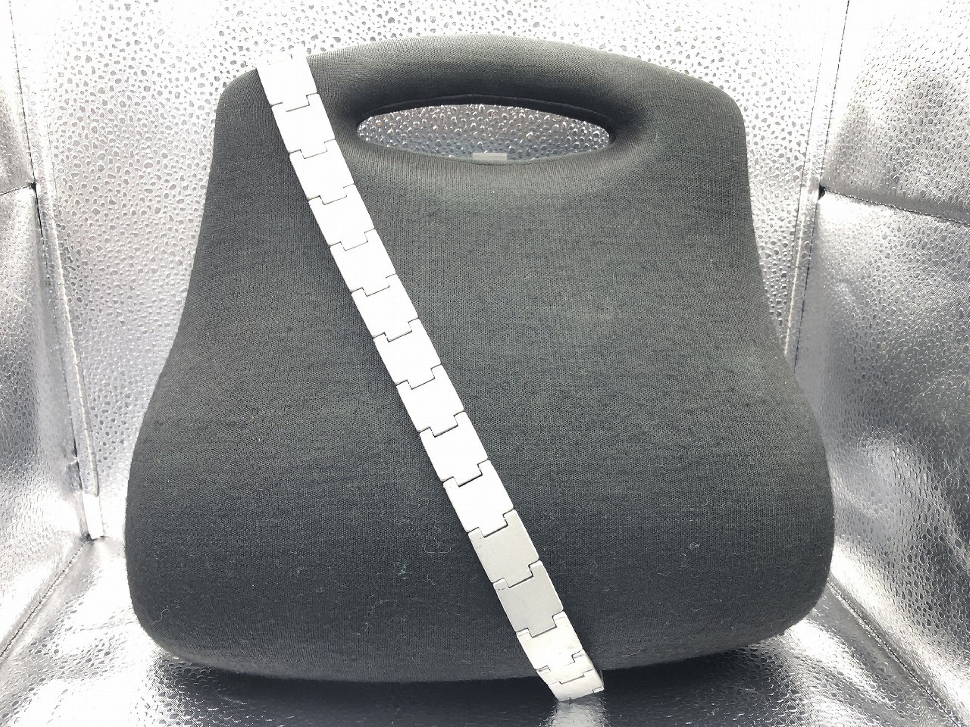 CHANEL Hip Bag Suede Black Handbag with Strap