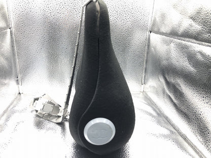 CHANEL Hip Bag Suede Black Handbag with Strap