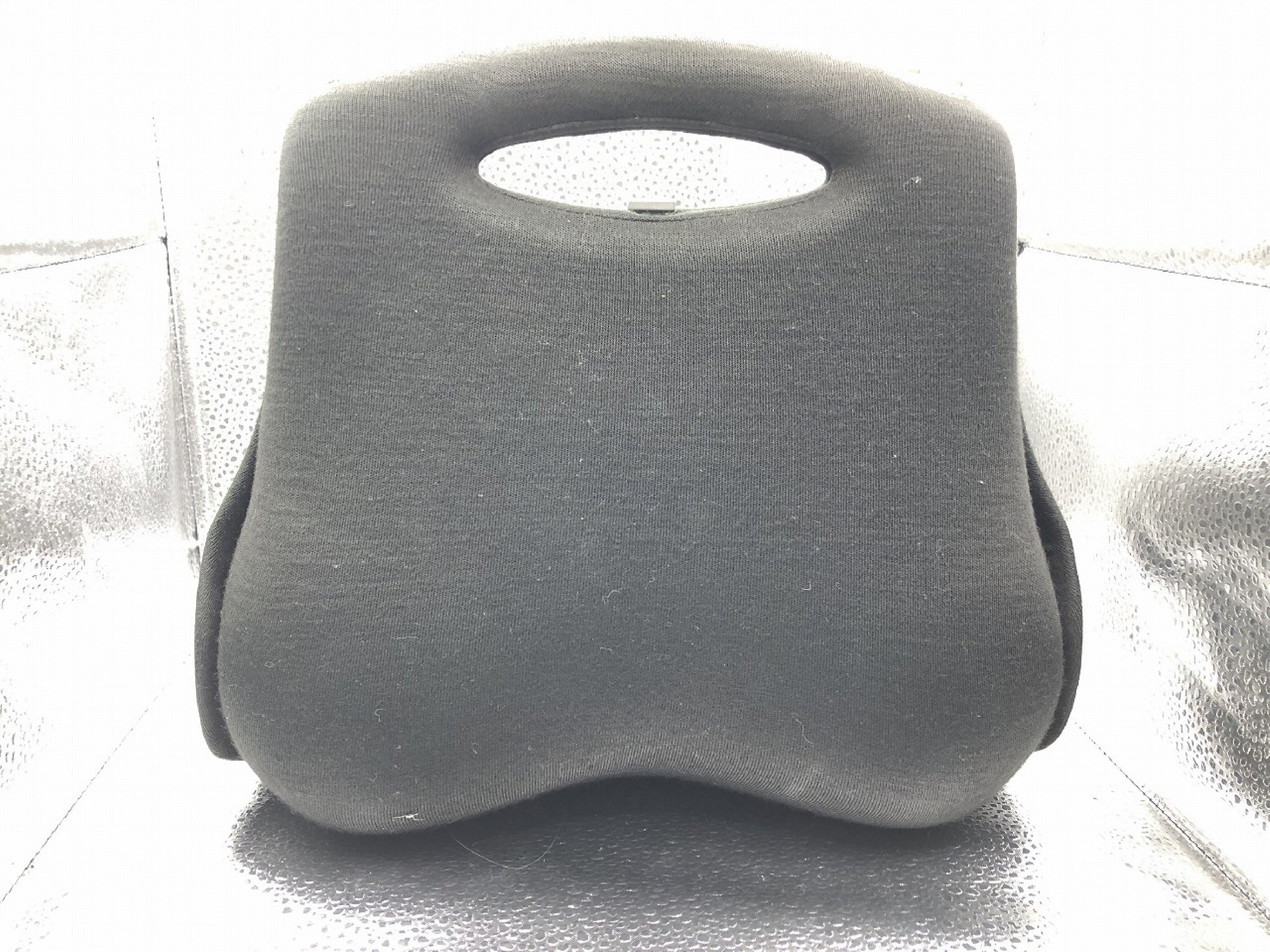 CHANEL Hip Bag Suede Black Handbag with Strap