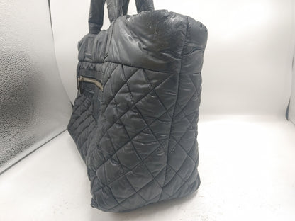 CHANEL Coco Seal 13948895 Nylon Black Tote Bag