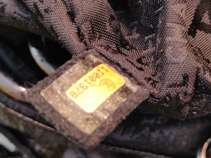 CHANEL Cocomark Chain Shoulder Bag with Seal 11001378 Coco Charm with Guarantee Card with Pouch Patent Black Shoulder Bag