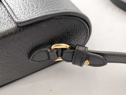 GUCCI Gucci Horsebit 1955 Leather Shoulder Black 732314 Shoulder Bag