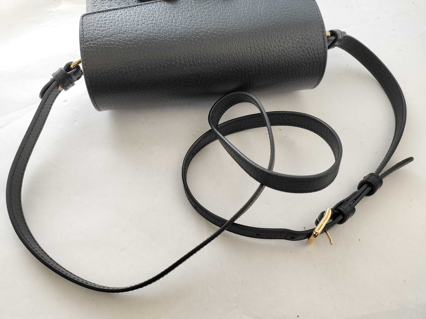 GUCCI Gucci Horsebit 1955 Leather Shoulder Black 732314 Shoulder Bag