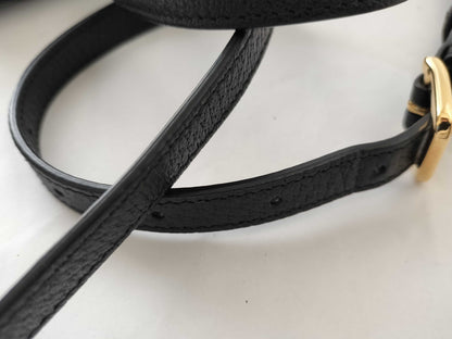 GUCCI Gucci Horsebit 1955 Leather Shoulder Black 732314 Shoulder Bag