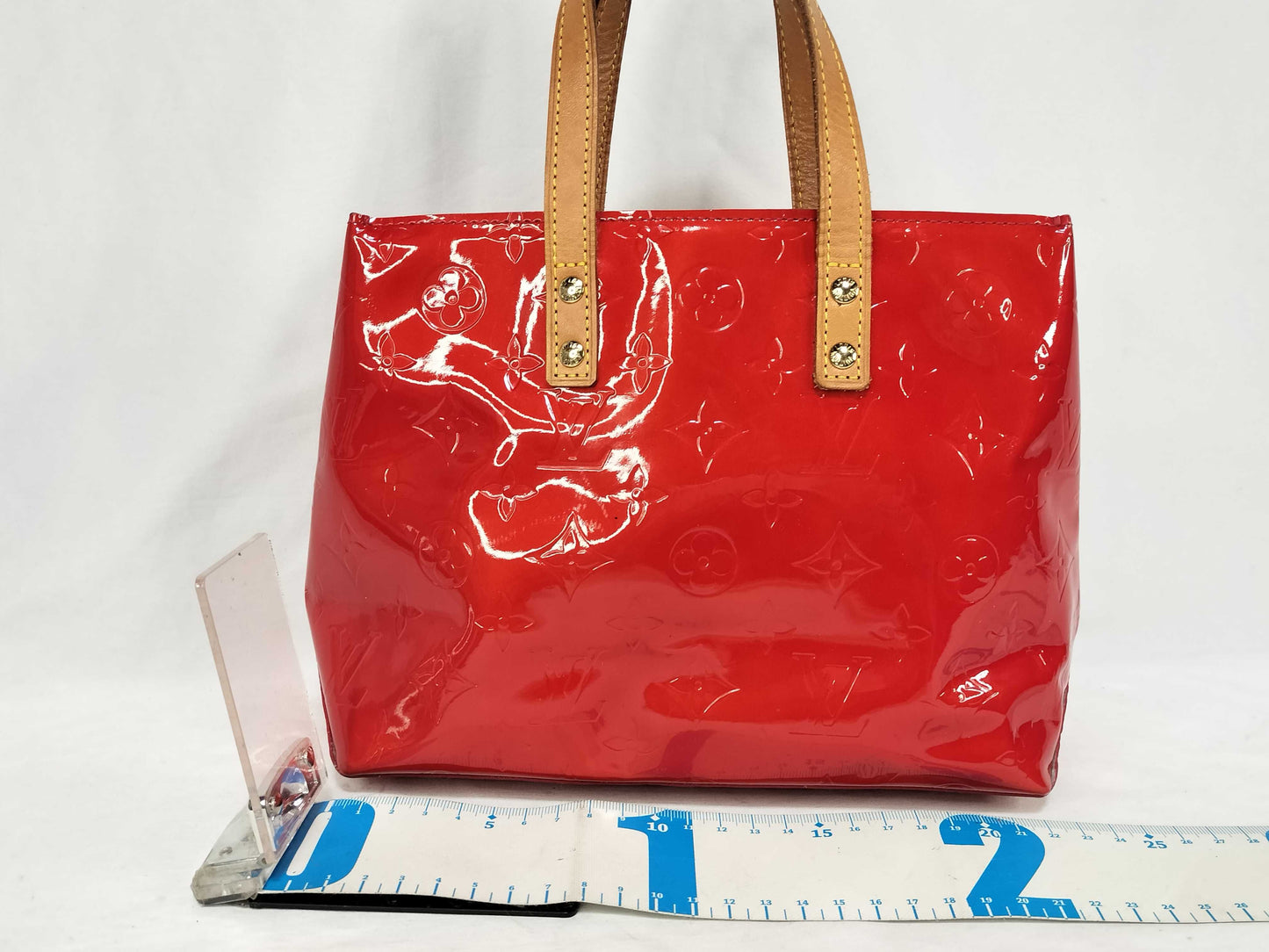 LOUIS VUITTON Verni Louis Vuitton M91088 Reed PM MI1010 Handbag Verni Handbag