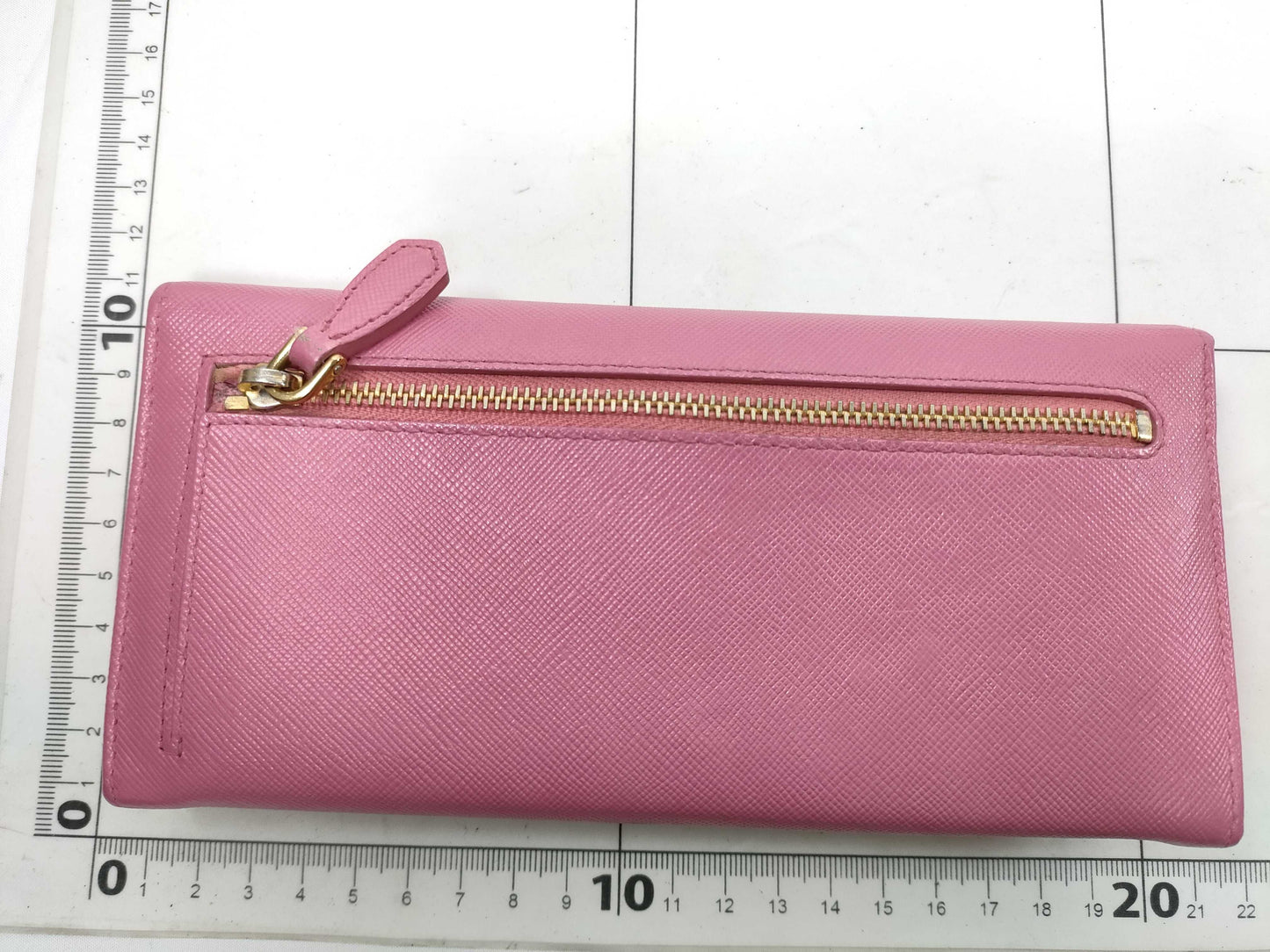 PRADA Long Wallet Pink Leather Wallet