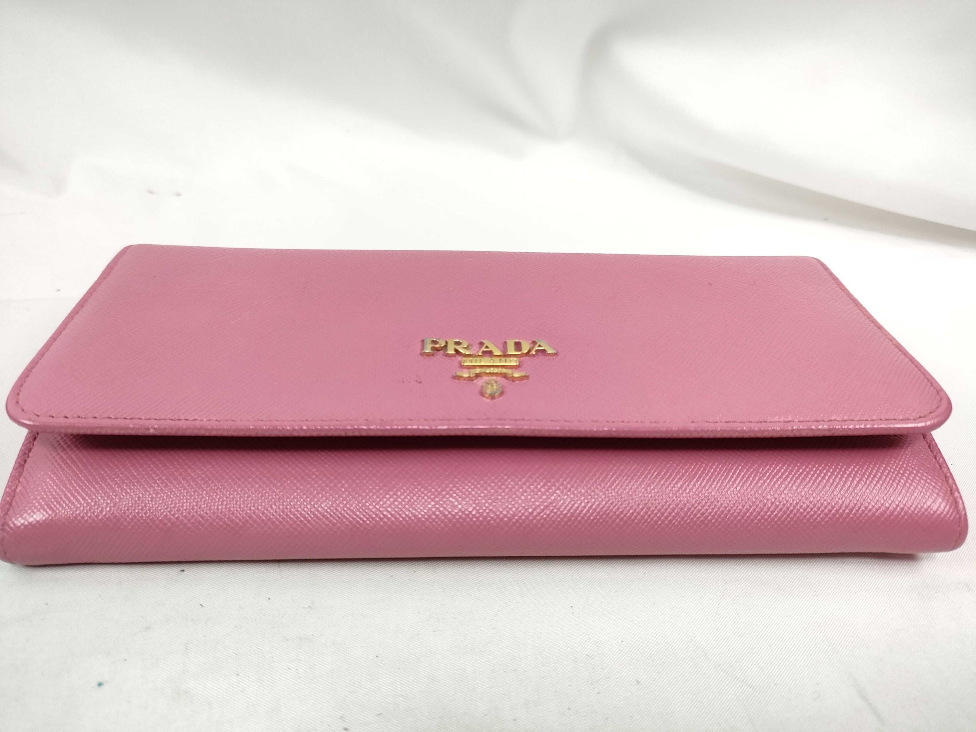 PRADA Long Wallet Pink Leather Wallet