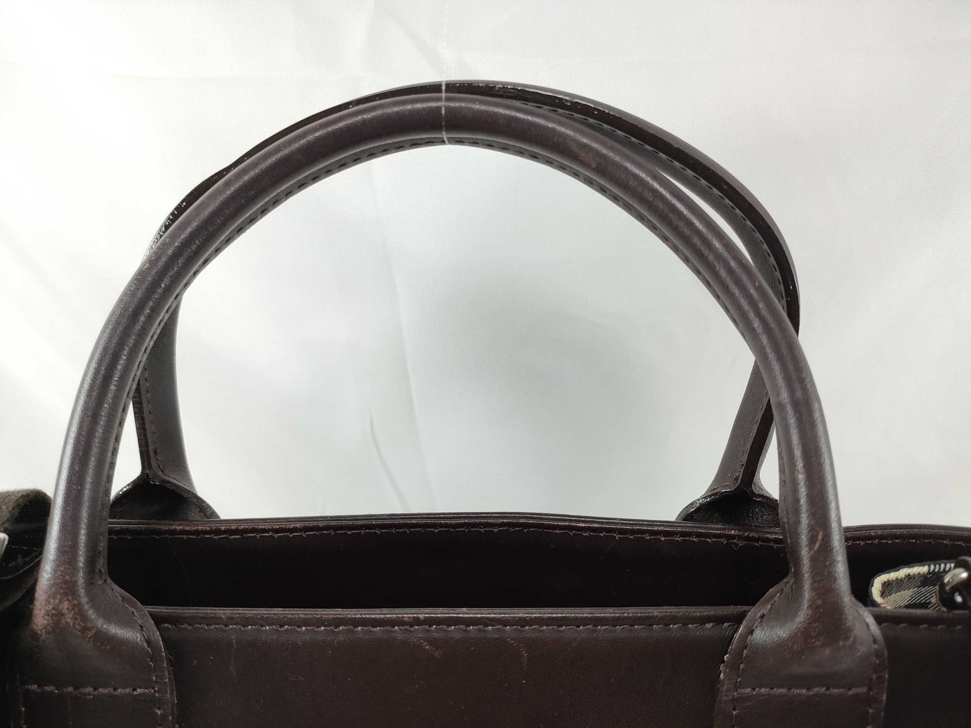 BURBERRY 2-Way Handbag Nova Check Beige Handbag