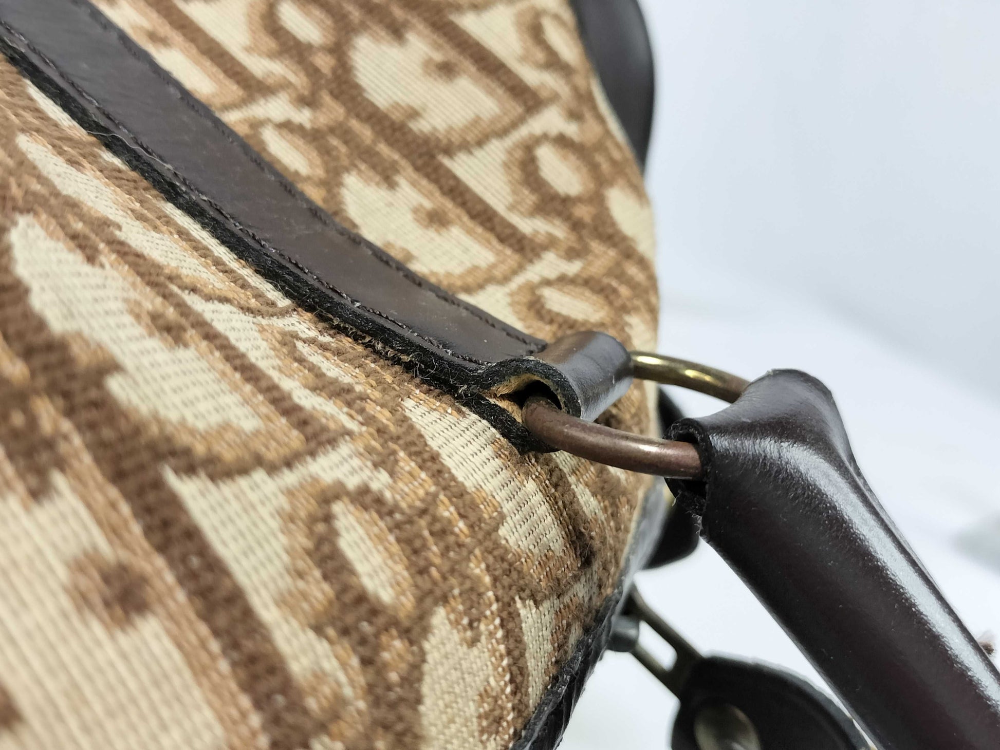 Dior Trotter Dior Boston Bag Trotter Canvas Brown Boston Bag