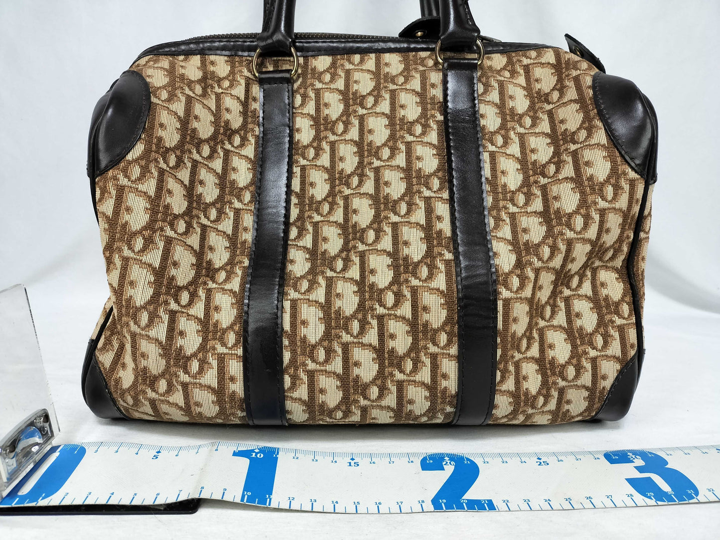 Dior Trotter Dior Boston Bag Trotter Canvas Brown Boston Bag