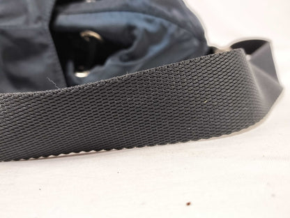 PRADA Nylon Prada Rucksack Small Backpack Nylon Triangle Plate Navy Dark Blue Rucksack