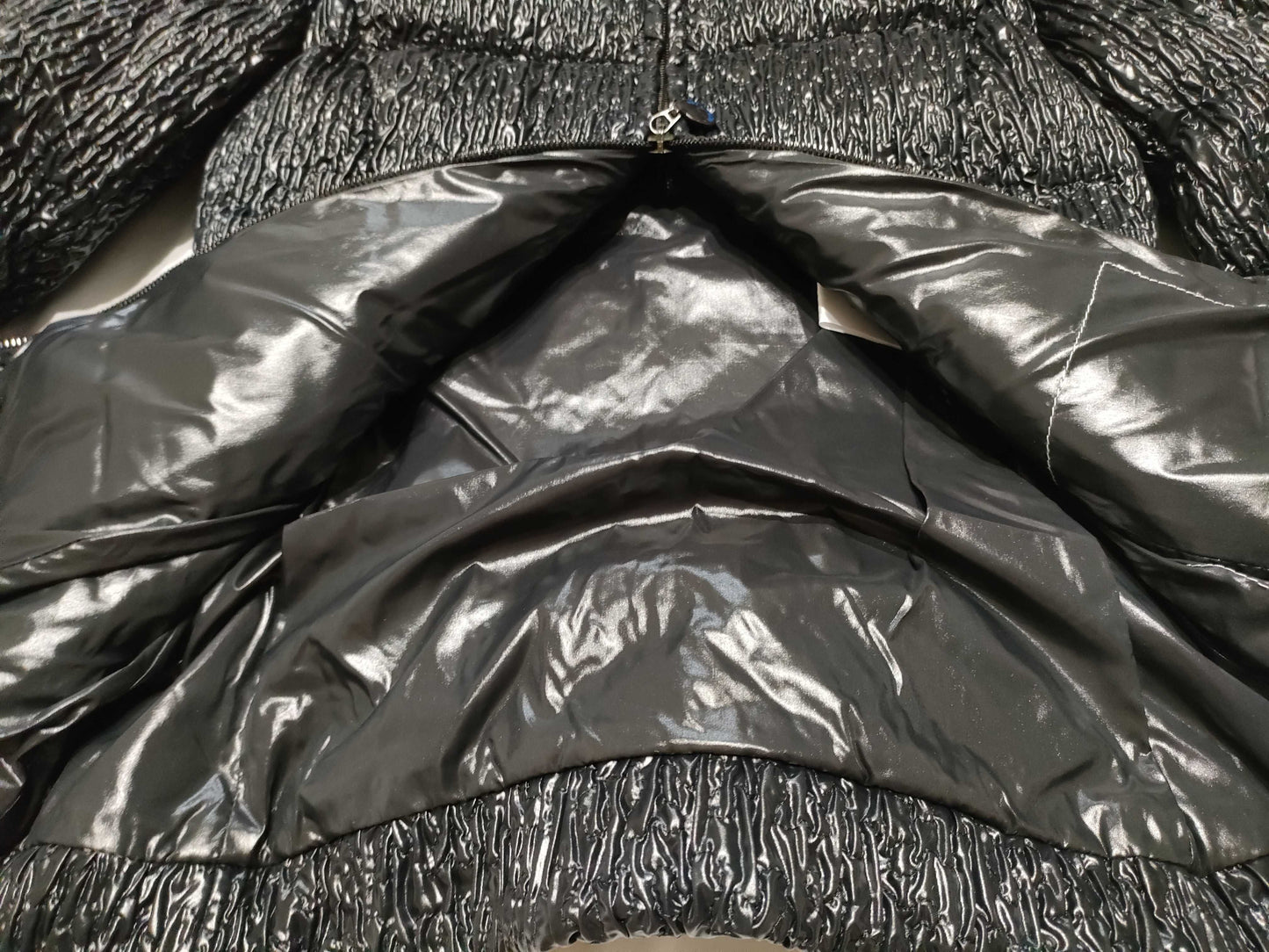 MONCLER Moncler Down Gathered Fur Black Black Jacket