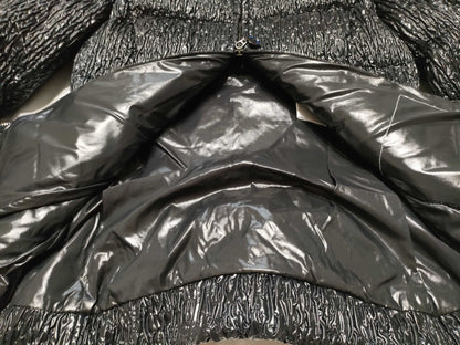 MONCLER Moncler Down Gathered Fur Black Black Jacket