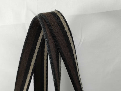 HERMES Troca Horizontal MM Tote Bag Canvas Brown Tote Bag