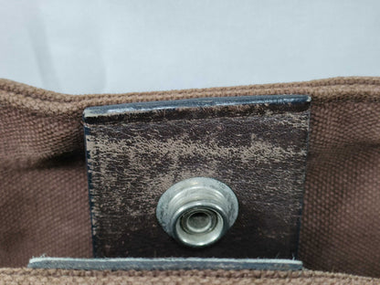 HERMES Troca Horizontal MM Tote Bag Canvas Brown Tote Bag