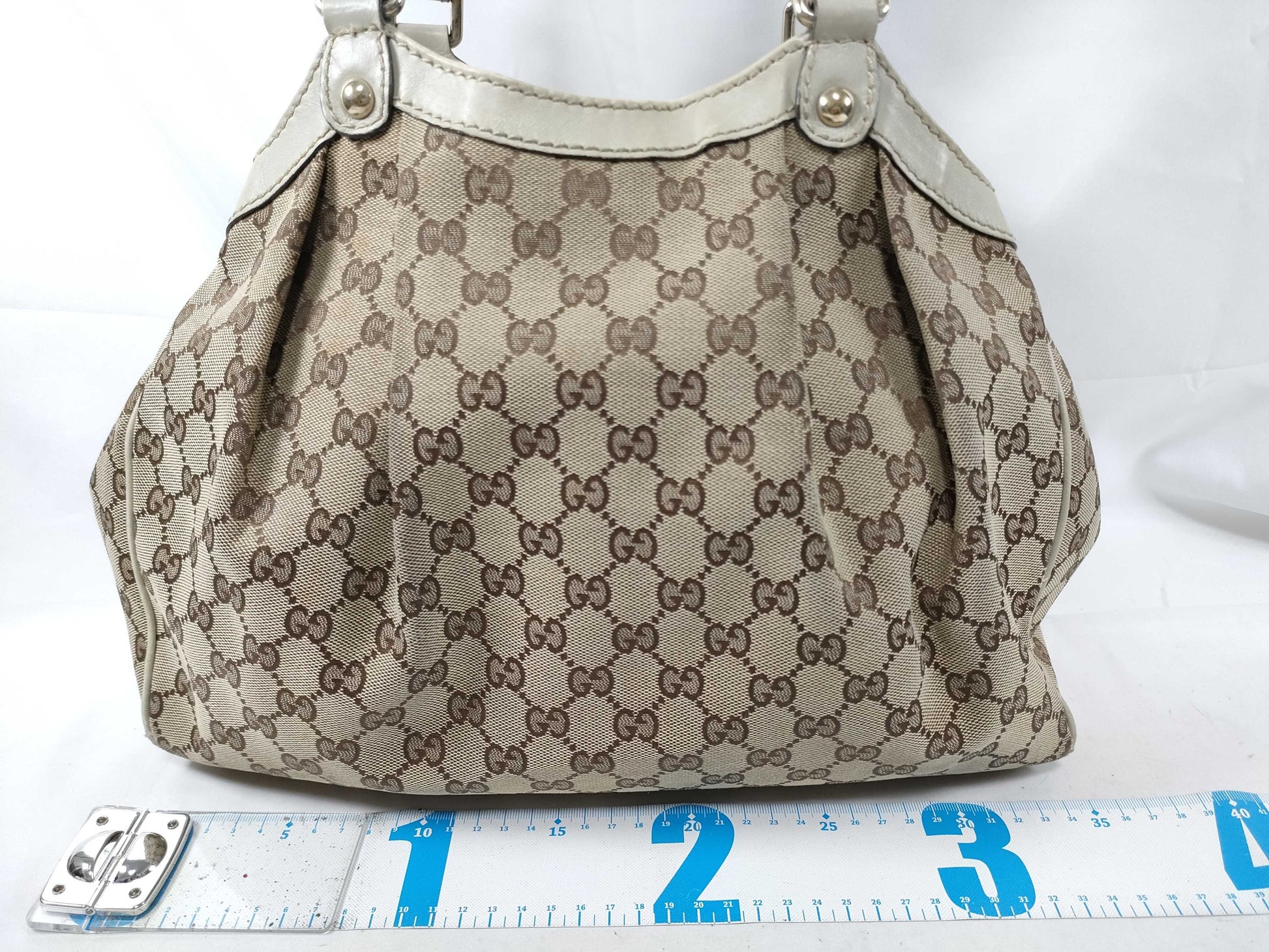 GUCCI Gucci 211944 Sookie Tote Bag GG Canvas Beige Tote Bag