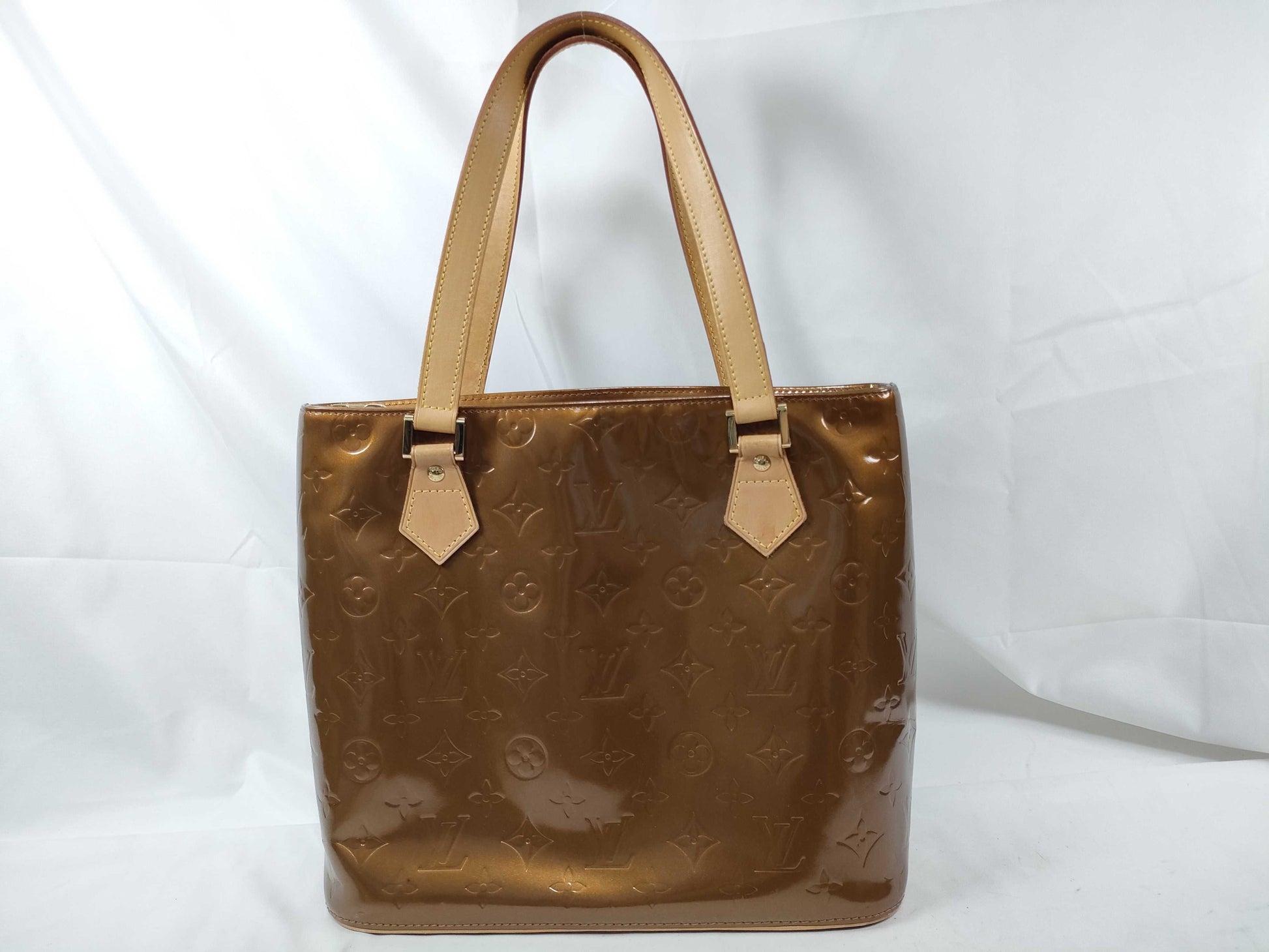 LOUIS VUITTON Verni Louis Vuitton M91122 Houston LM0041 Tote Bag Verni Tote Bag