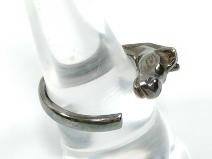 HERMES Chevalhose Ring SV Silver Ring