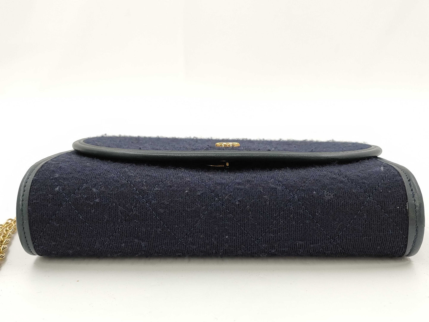 CHANEL Cotton Chain Bag Seal Blurred Shoulder Bag