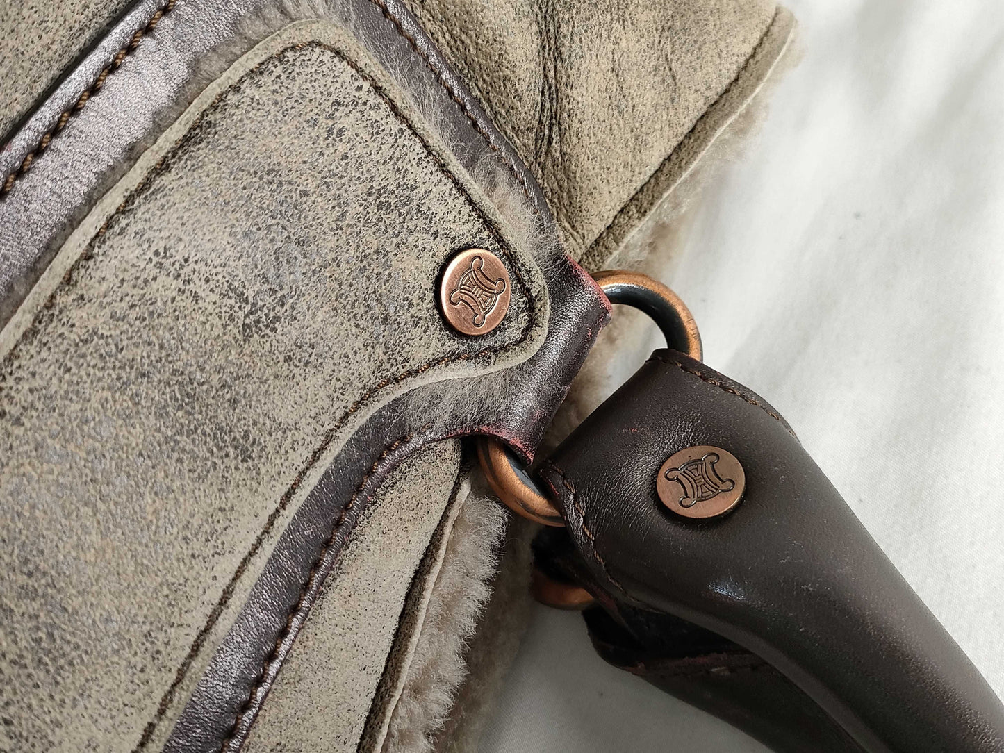 CELINE Celine Boogie Bag Mouton Handbag