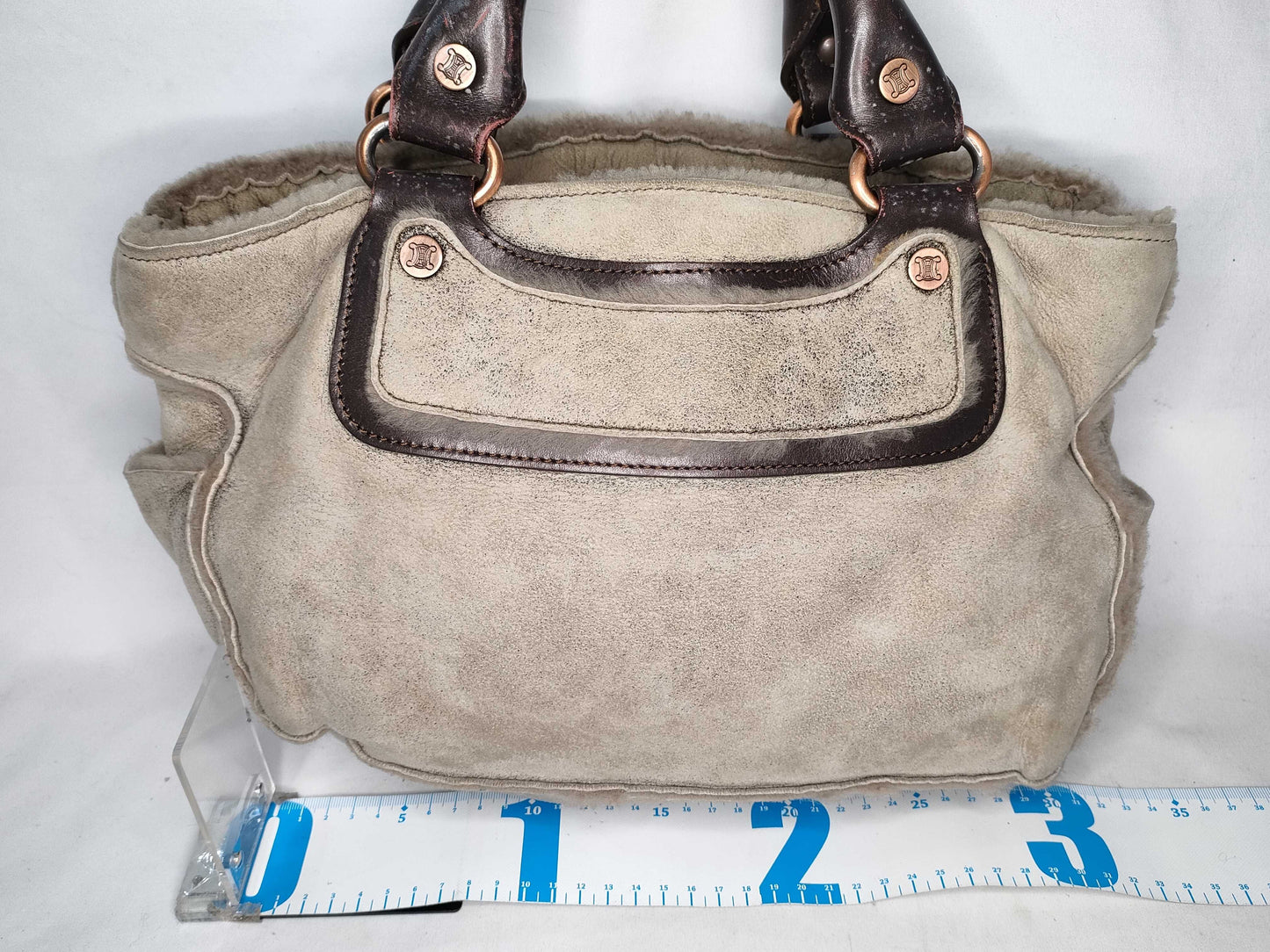 CELINE Celine Boogie Bag Mouton Handbag