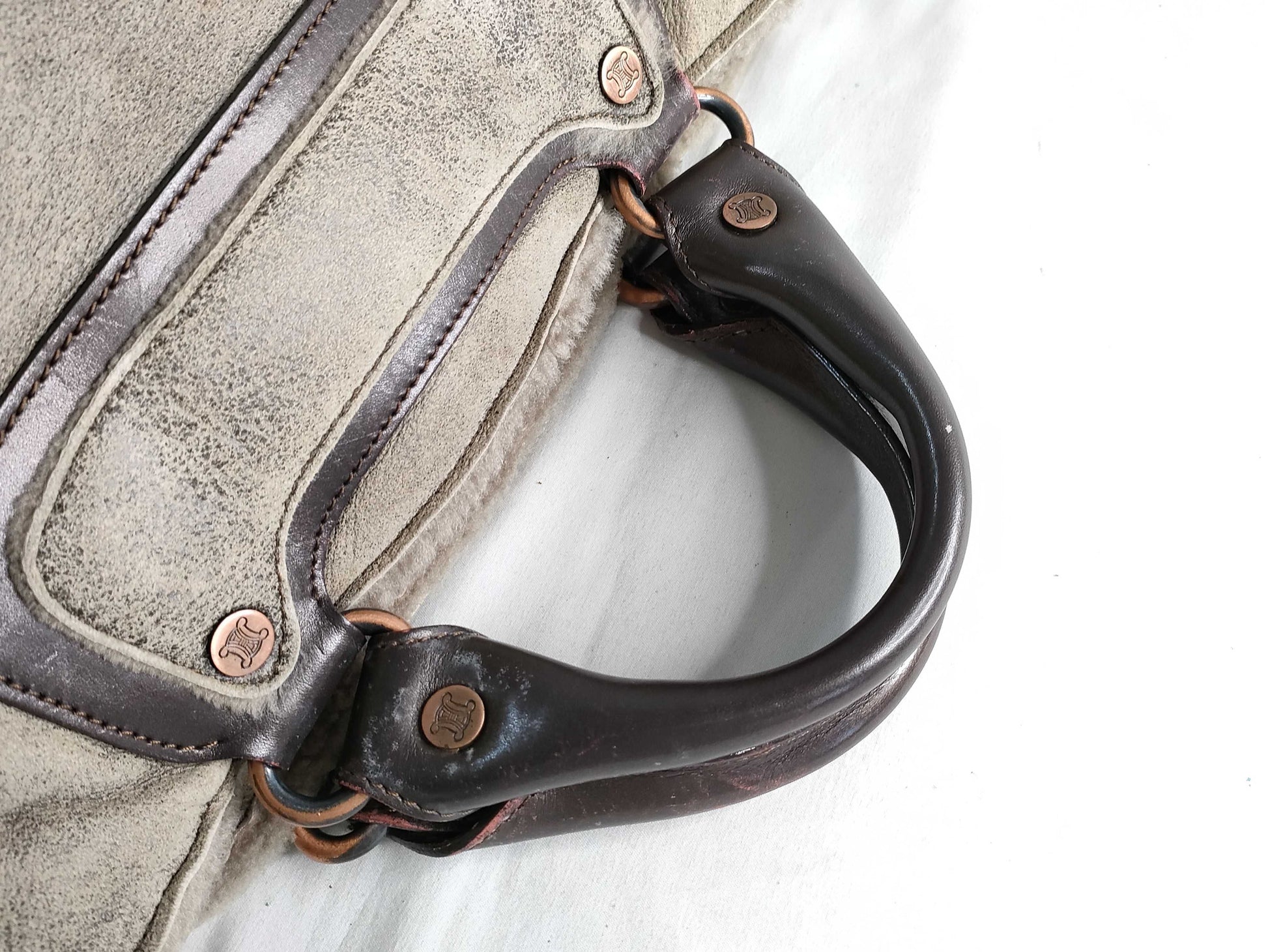 CELINE Celine Boogie Bag Mouton Handbag